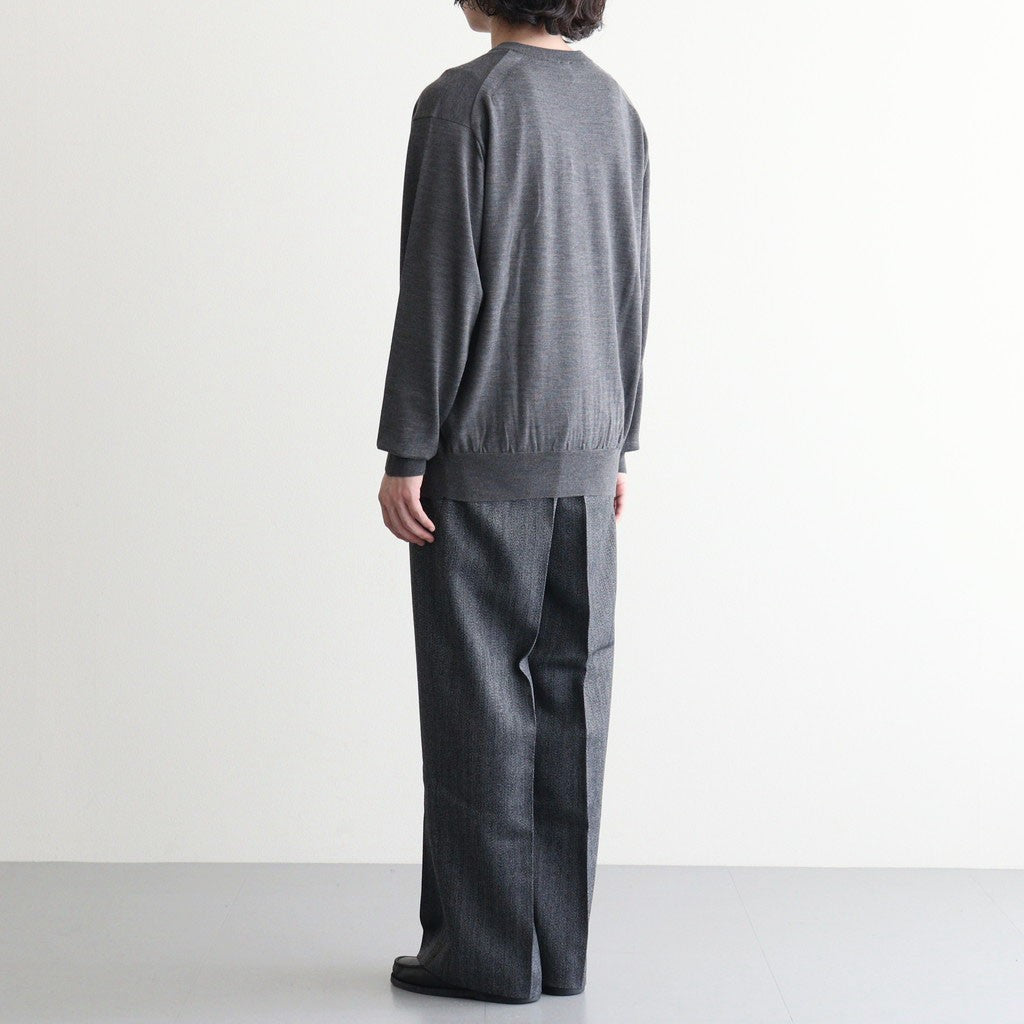 BABY WOOL V NECK #GRAY [BN-26FM-041]