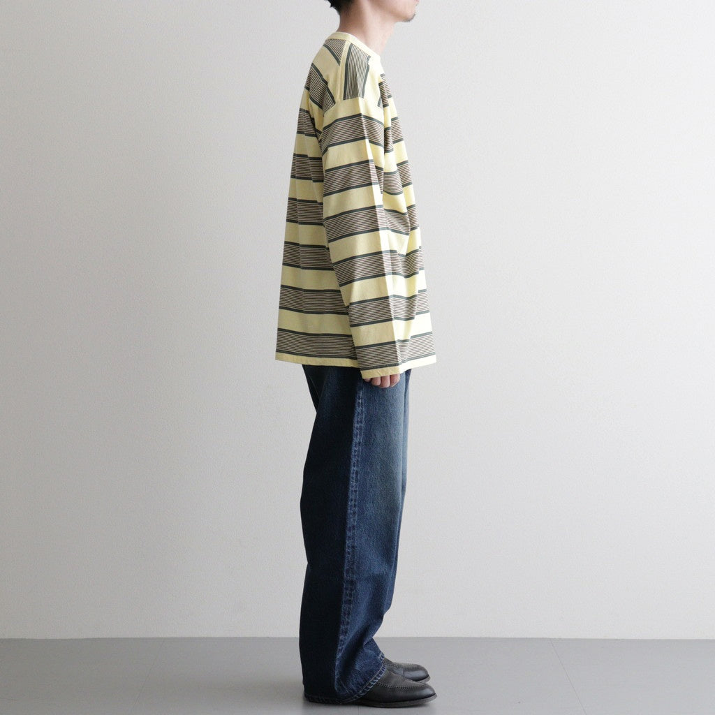 BORDER LS TOP #P.YELLOW x VIRIDIAN [PMAV-CL06]