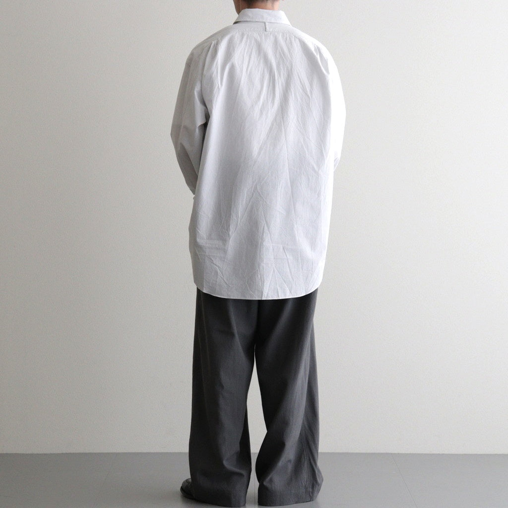 Wool Cupro Easy Wide Trousers #Khaki Gray [NEP-SS2606]