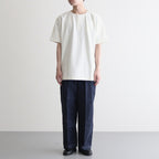 TUBE TEE (Henry-Neck) #RAW WHITE [251OJ-CT05]