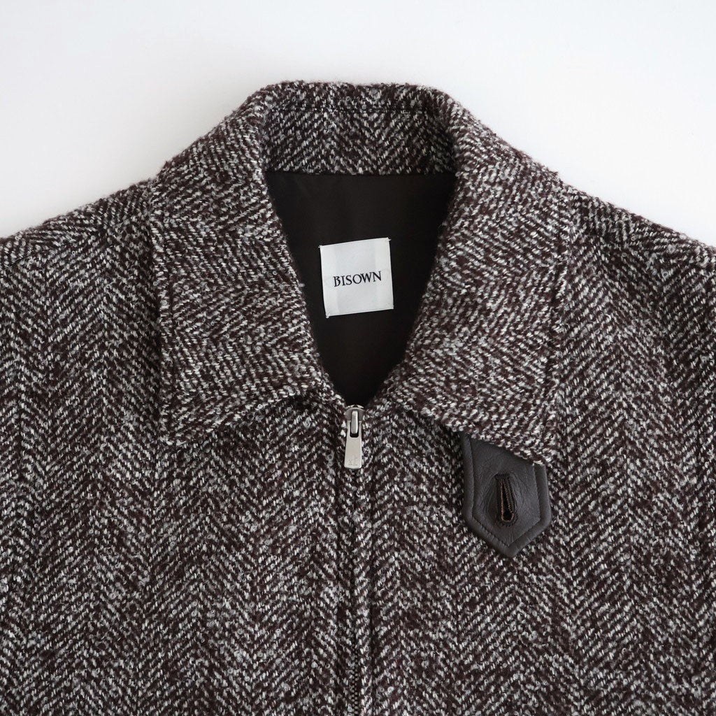 LOOP TWEED SEAM POCKET BLOUSON #HERRINGBONE LOOP TWEED [26W-BIS-JK26H]