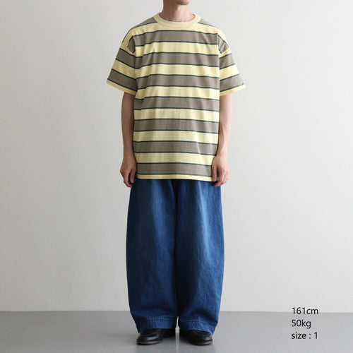 BORDER SS TOP #P.YELLOW x VIRIDIAN [PMAV-CS04]
