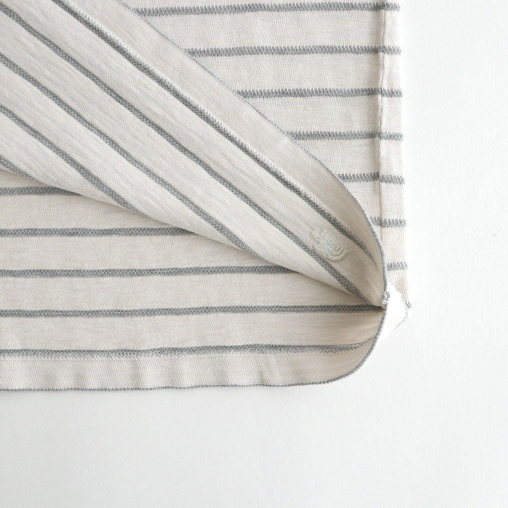 Garment Dyed Jacquard Field Tee #Stone [N26SH039]