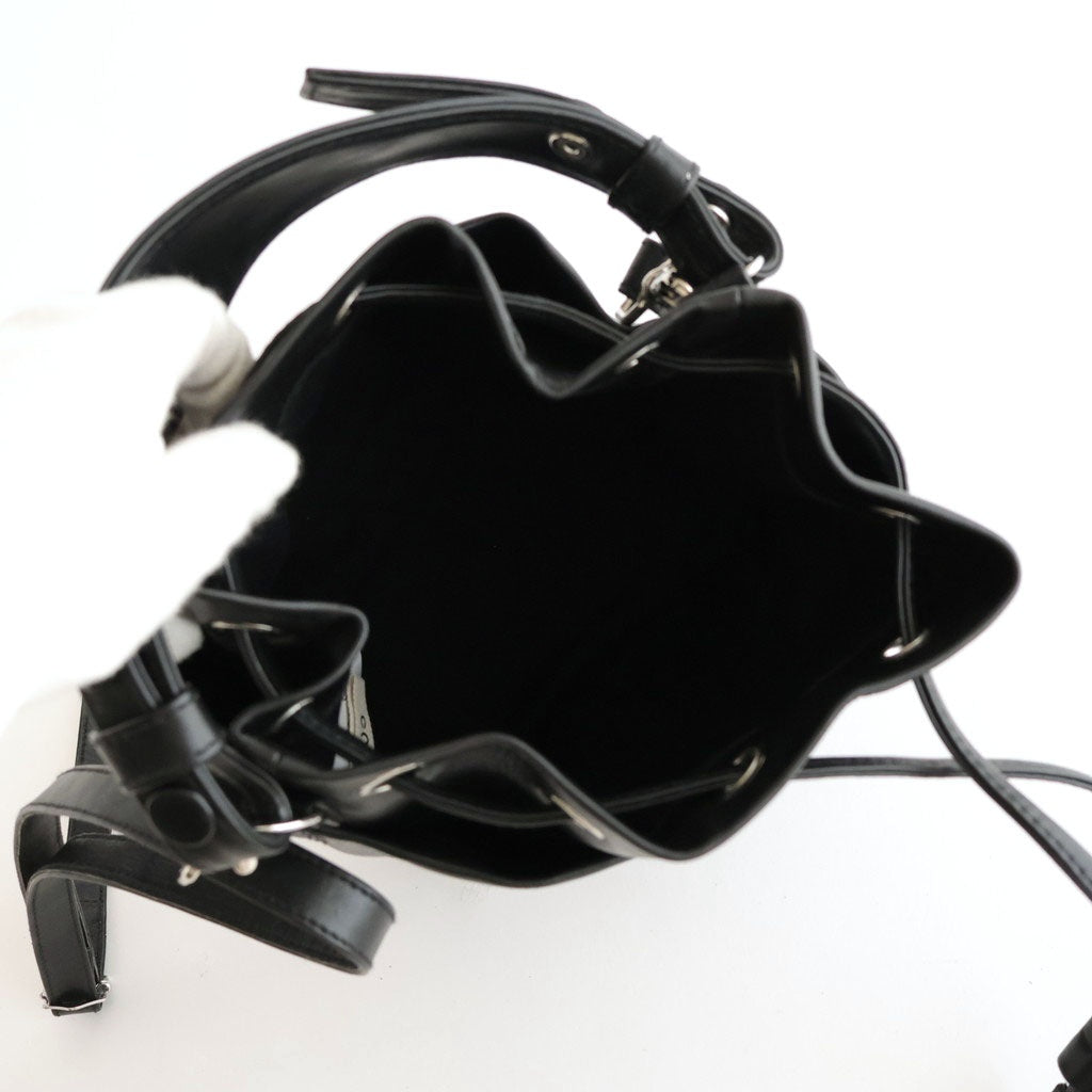 DRAWSTRING BAG #BLACK [BG-48-C-COW-5]