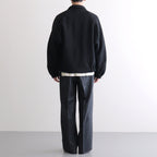 ROUND-COLLAR MOTORING JACKET #ONYX [252OJ-JK04]