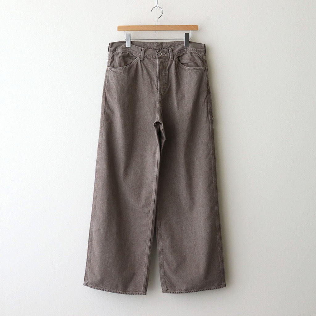WIDE PAINTER PANTS #BROWN [M25B13PT01C]