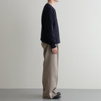 WO/Ca 2tuck Wide Tapered Trousers #Mix Beige [NEP-AW2507M]