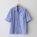 Chambray Open-Collar Shirt #Saxe [BHS25S021]