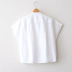 COTTON CUPRA HALF ZIP SH #030 WHITE [16861 50084]