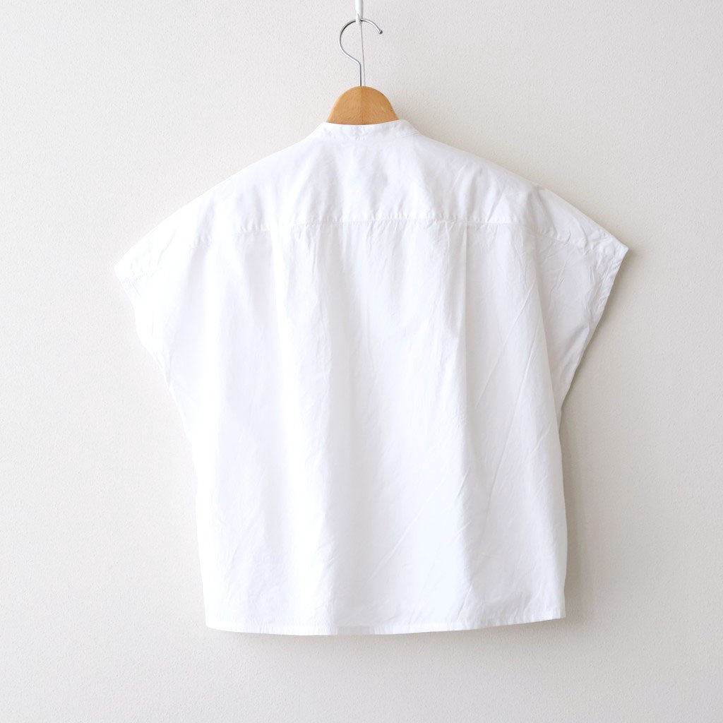 COTTON CUPRA HALF ZIP SH #030 WHITE [16861 50084]