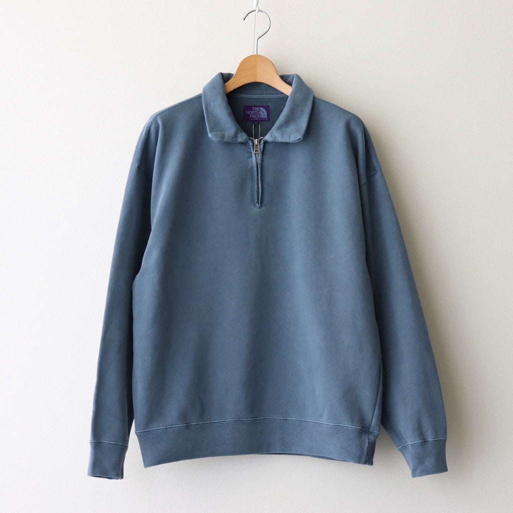11oz Half Zip Sweatshirt #Sax [N25SH010]