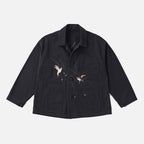 PATINA HERRINGBONE SOUVENIR JACKET #ONYX [251OJ-JK16]