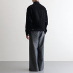 PUFFED MANDARIN COLLAR WORK JACKET #BLACK [A25C13BL01C]