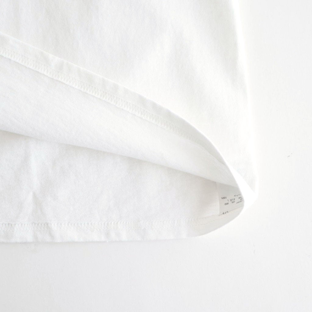 INKJET PRINT SHORT SLEEVE T-SHIRT #WHITE [DNS25T05]