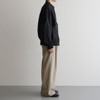 TRIPLE PLEATED EASY TROUSERS #KHAKI [A25A05PT03C]