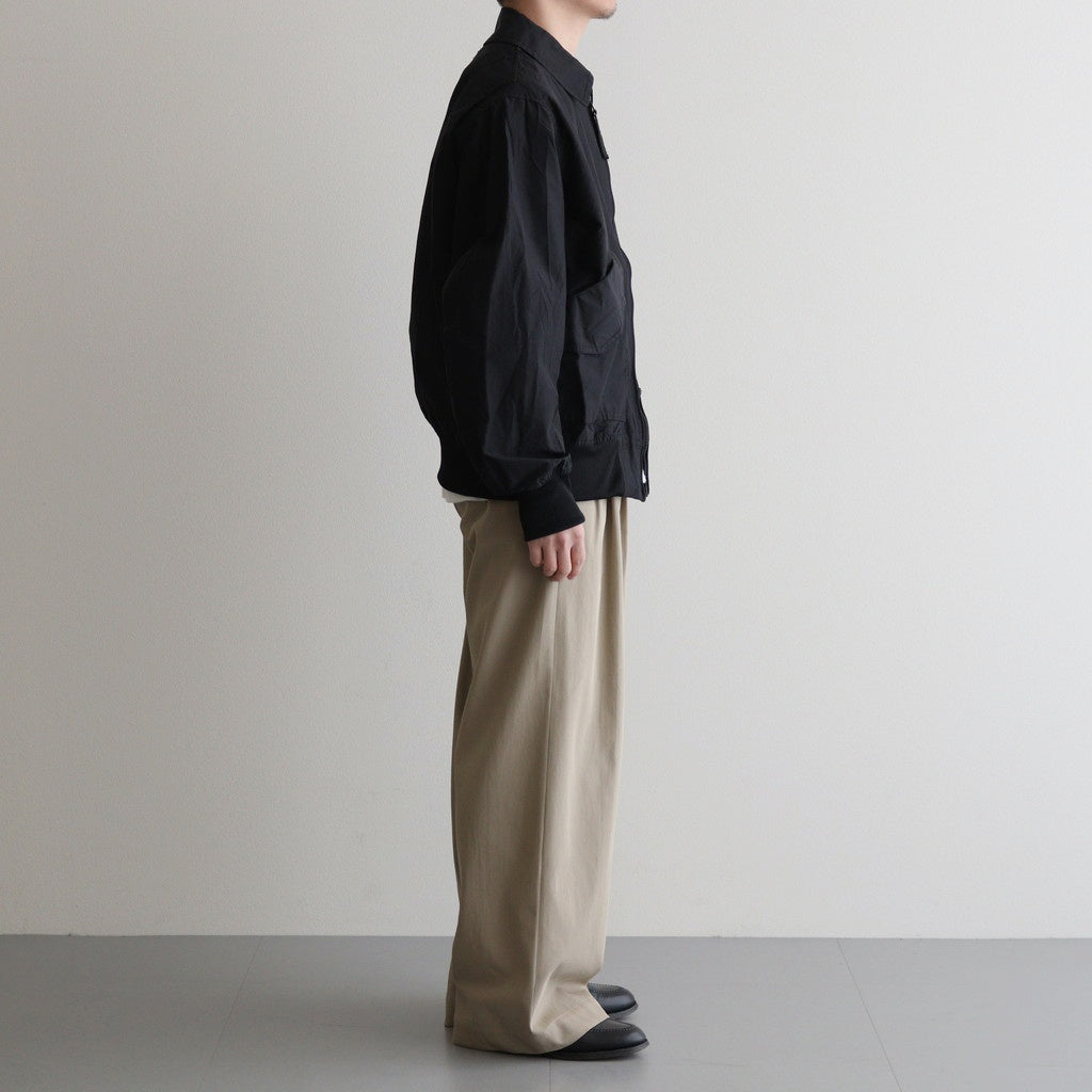 TRIPLE PLEATED EASY TROUSERS #KHAKI [A25A05PT03C]
