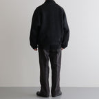 ROUND-COLLAR MOTORING JACKET #ONYX [252OJ-JK04]