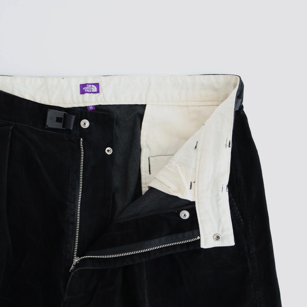 Corduroy Wide Straight Field Pants #Black [N25FC099]