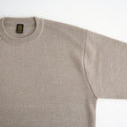 SOLID WOOL SMOOTH CREW NECK #IVORY×BEIGE [BN-26FM-056]