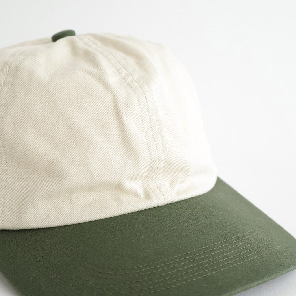 COMBINATION BILL CAP #IVORY×GREEN [PMAV-AC05]