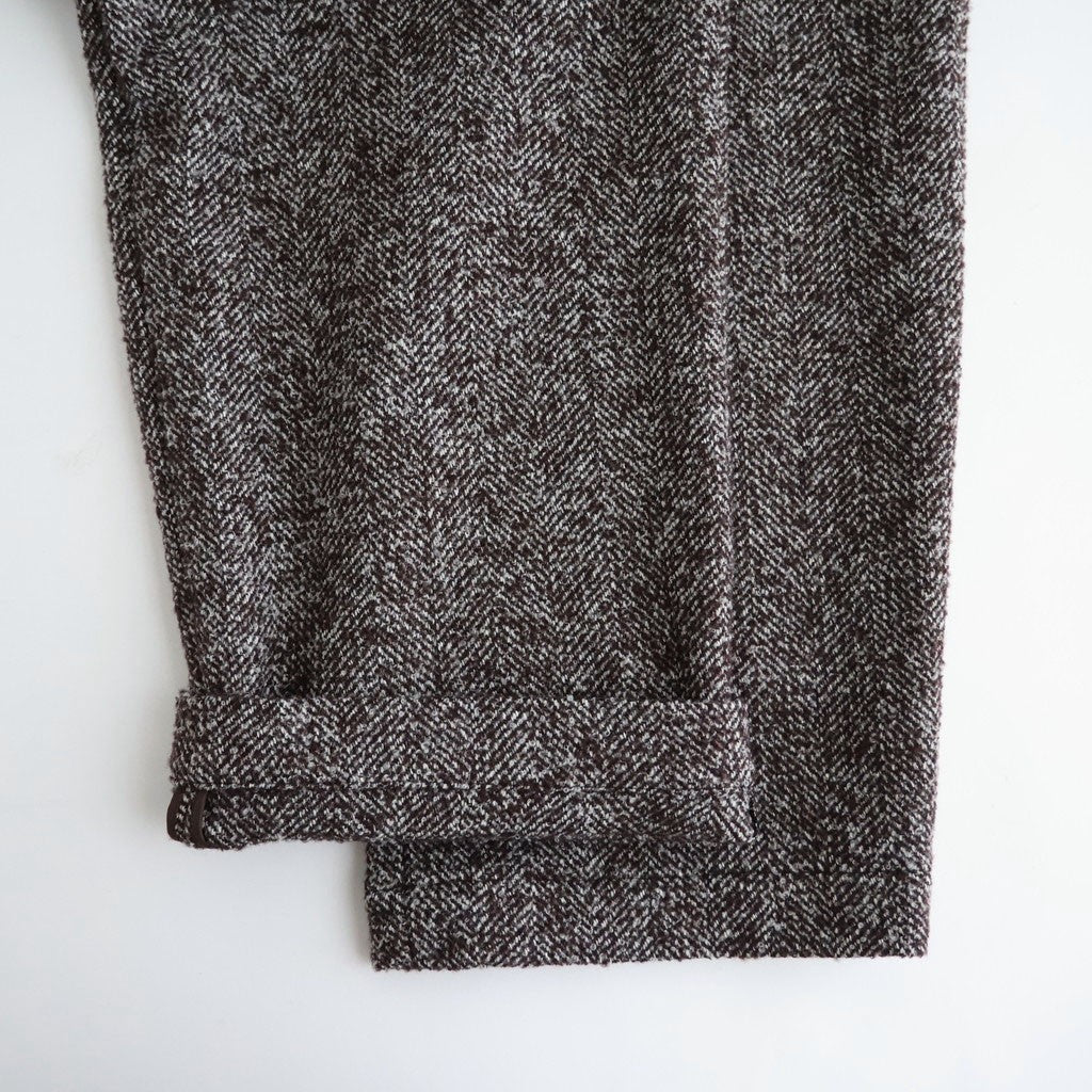 LOOP TWEED EASY WIDE PANTS #HERRINGBONE LOOP TWEED [26W-BIS-PT27H]