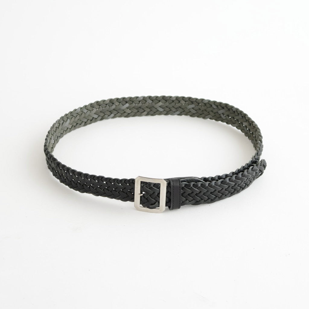 LEATHER MESH BELT #BLACK [PMAV-AC06]