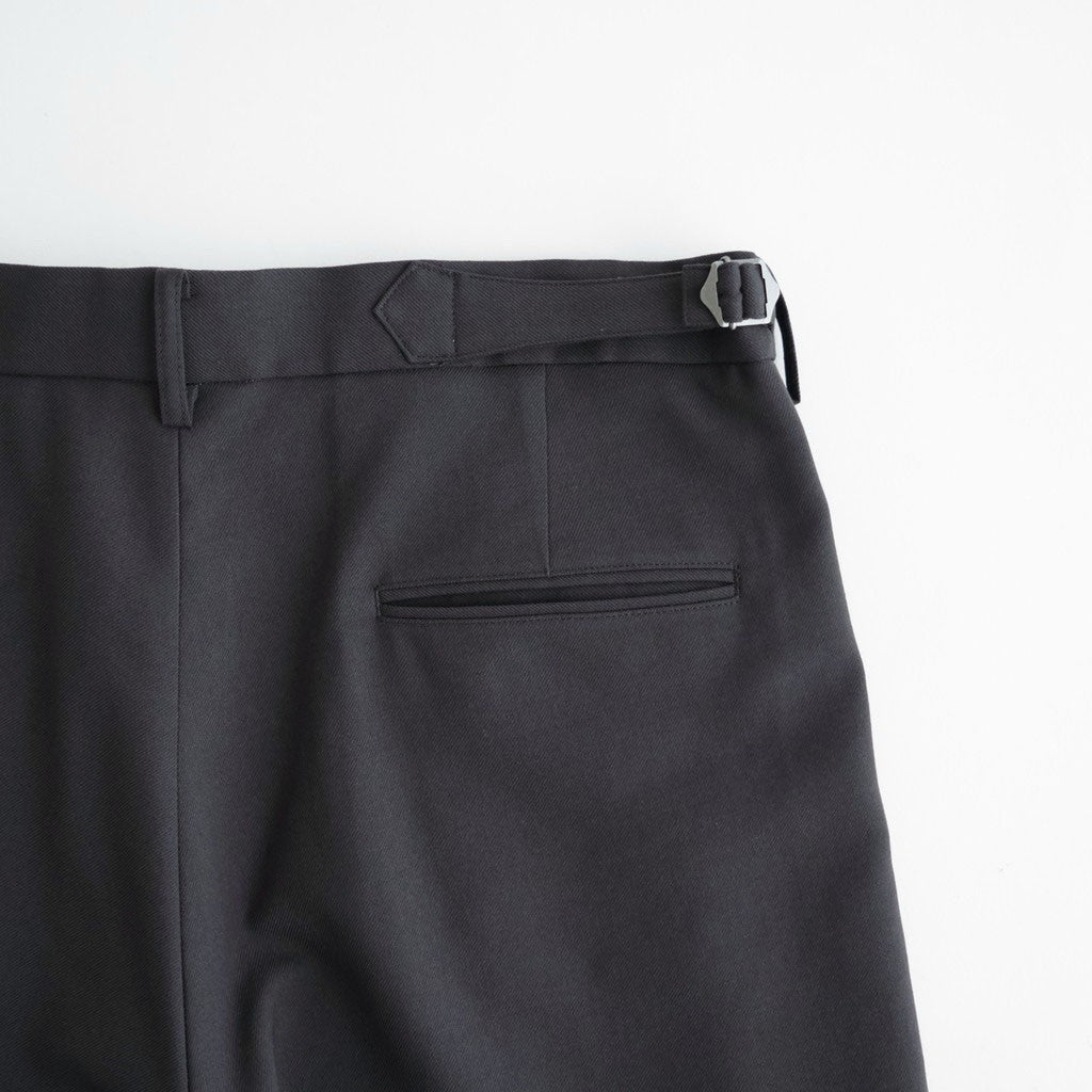 DOUBLE PLEATED BUGGY TROUSERS #CHARCOAL GRAY [M26C06PT01C]
