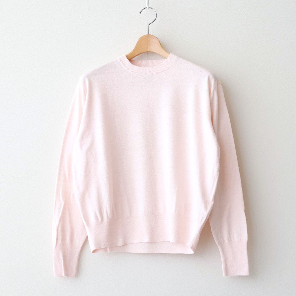 REVIVAL SOFT SILK CREW NECK #PINK [BN-26SL-033]