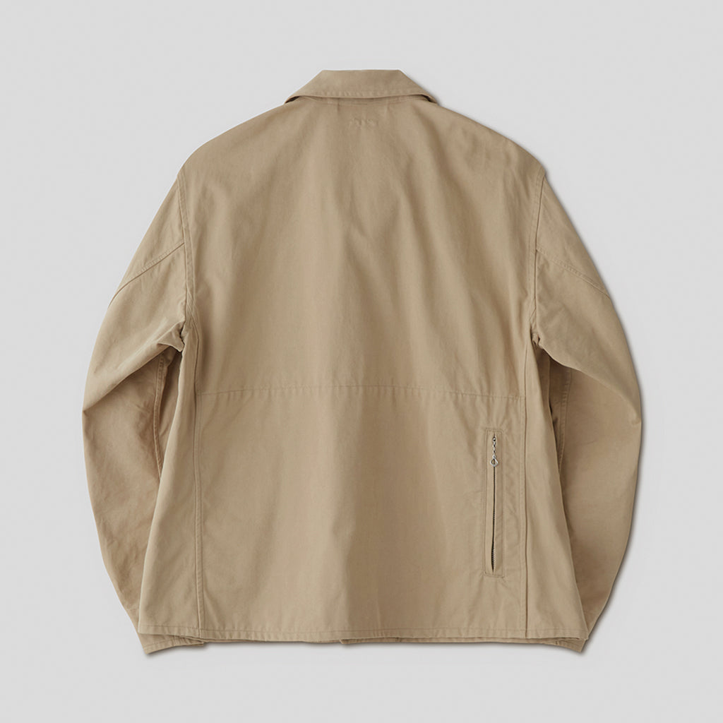 CHINO CLOTH FLIGHT JACKET #KHAKI BEIGE [PMAS-OT01] - Diffusion