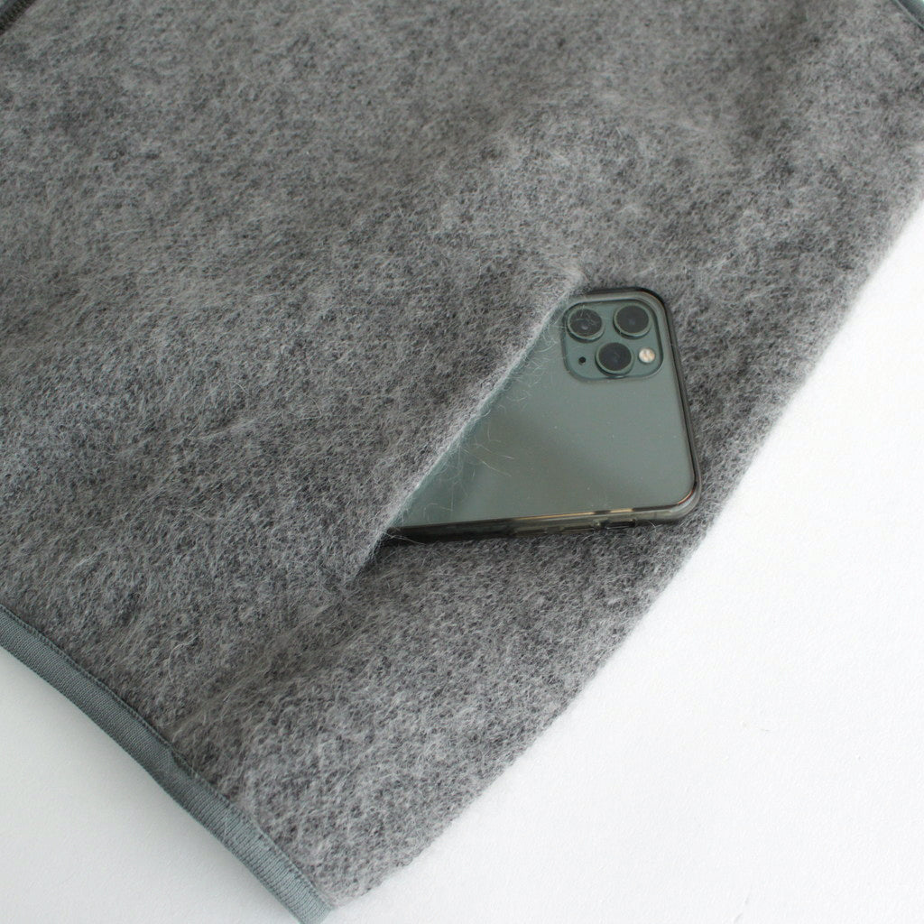 Zip-Up Mohair Vest #Heather Gray [S24FN030] – Diffusion