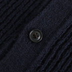 Cotton Snarl Yarn Knit Vest #NAVY [NEP-SS2533W]