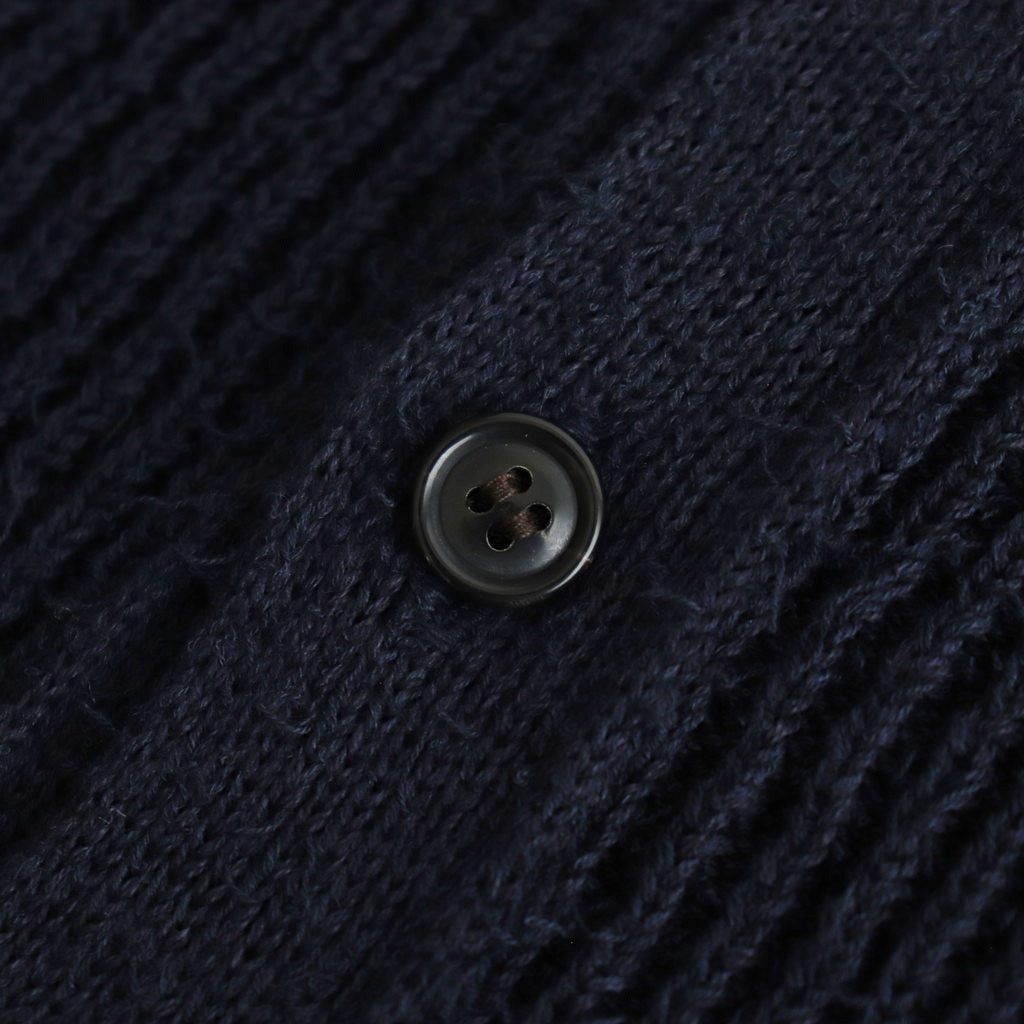 Cotton Snarl Yarn Knit Vest #NAVY [NEP-SS2533W]