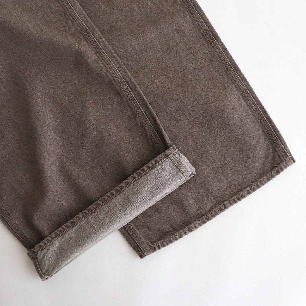 WIDE PAINTER PANTS #BROWN [M25B13PT01C]