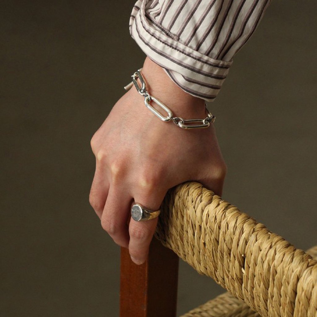 ALBERT CHAIN CUFF #SILVER [OJ-AC21]