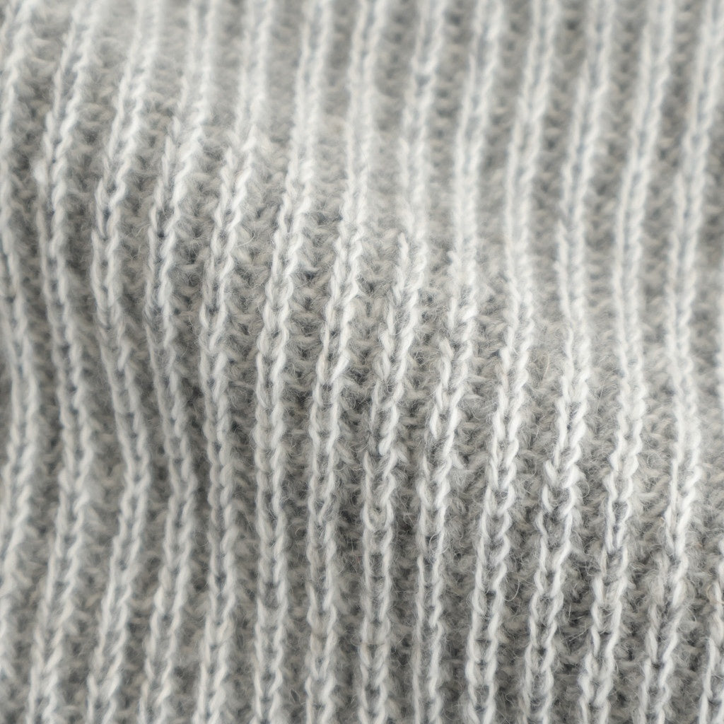 BLENDED KEMPI WOOL RAPEL CARDY #PEWTER [252OJ-KN03]