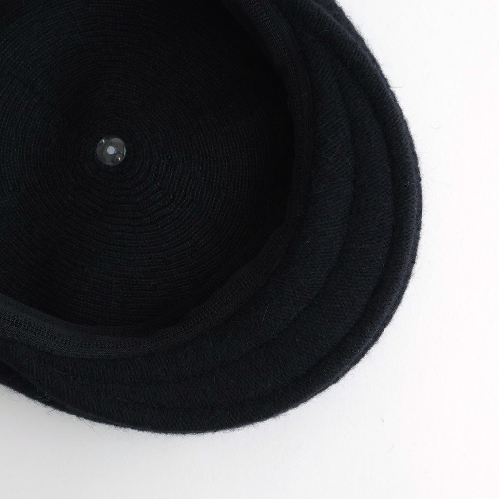 ANGORA WOOL HUNTHING CAP - GENTLEMAN #BLACK [X01007]