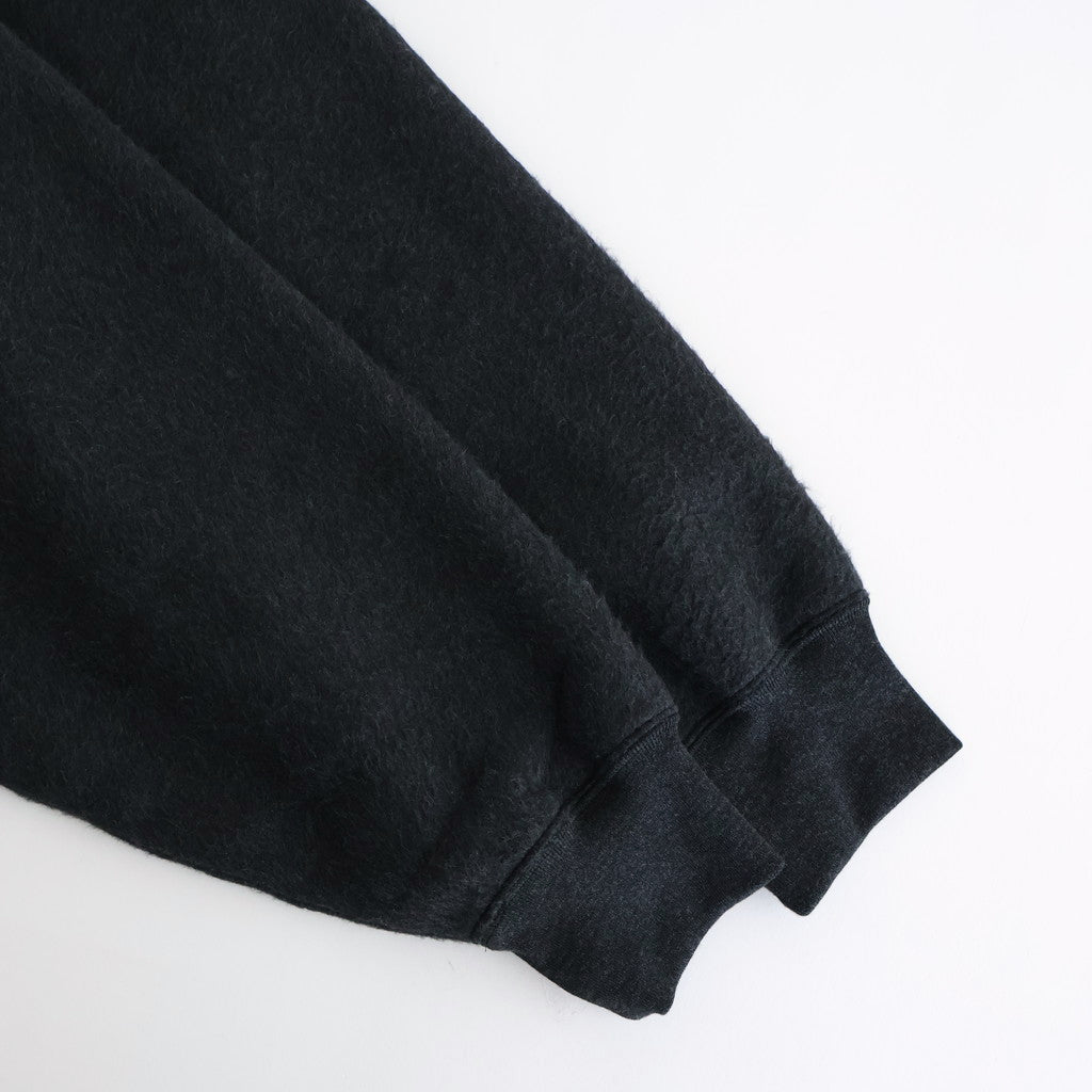 Pe/Silk Fleece Bomber Jacket #HeatherBlack [BHS25F019]