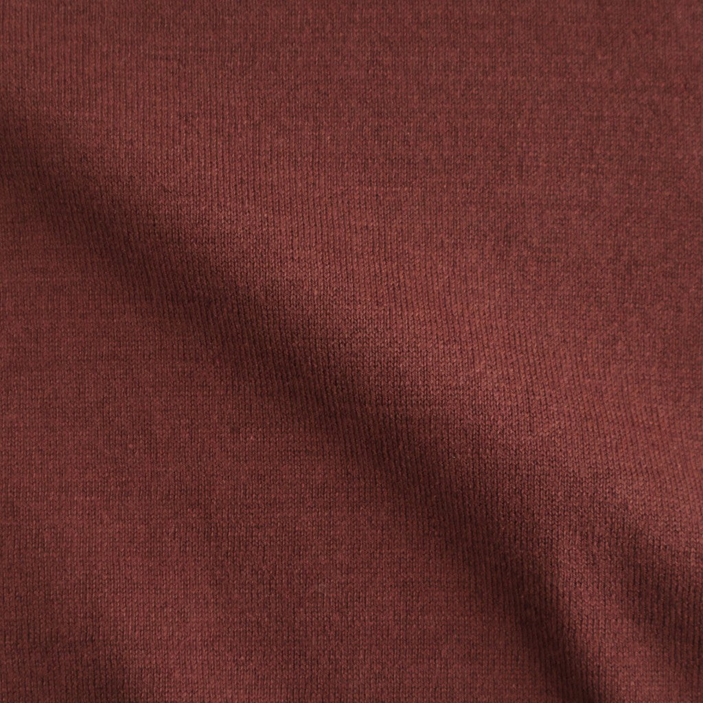 SILK COTTON SKIPPER KNIT #MAROON [26S-BIS-KN66]