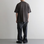 CREW NECK TEE #BEIGE BORDER [M26A12CS02B]