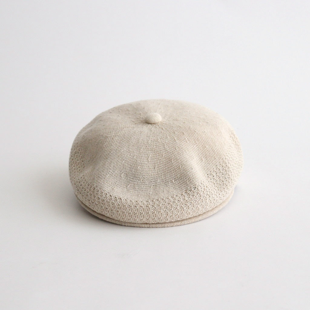 COTTON LINEN HUNTHING CAP - GENTLEMAN #IVORY [V01015]