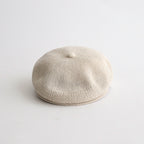 COTTON LINEN HUNTHING CAP - GENTLEMAN #IVORY [V01015]