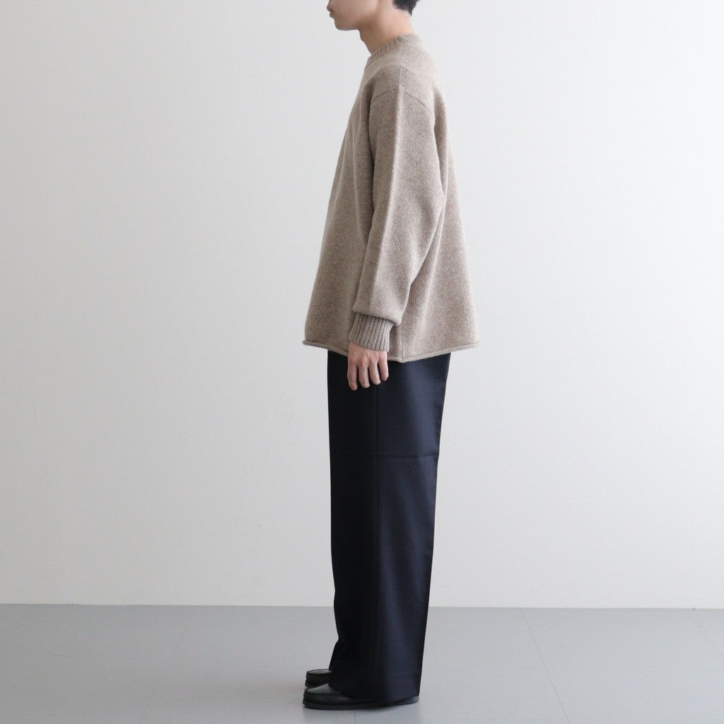 Yak felted sweat shirt #BEIGE×BEIGE [NEP-AW2301]