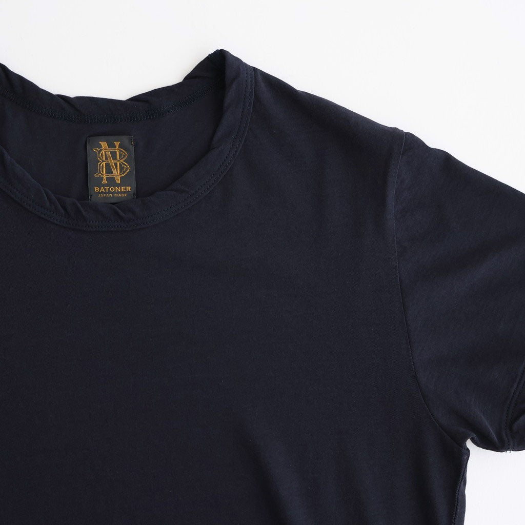 CHIFFON T-SHIRT (COMPACT) #DARK NAVY [BN-26SL-048]