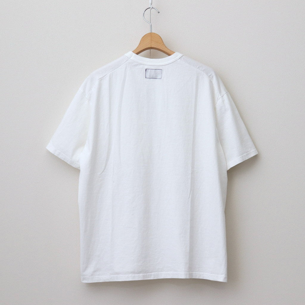 7oz Pocket Tee #Off White X Purple [N25SI102]