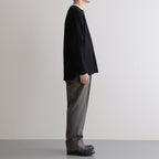 HEAVY WAFFLE TOP #INK BLACK [PMAU-CL01]