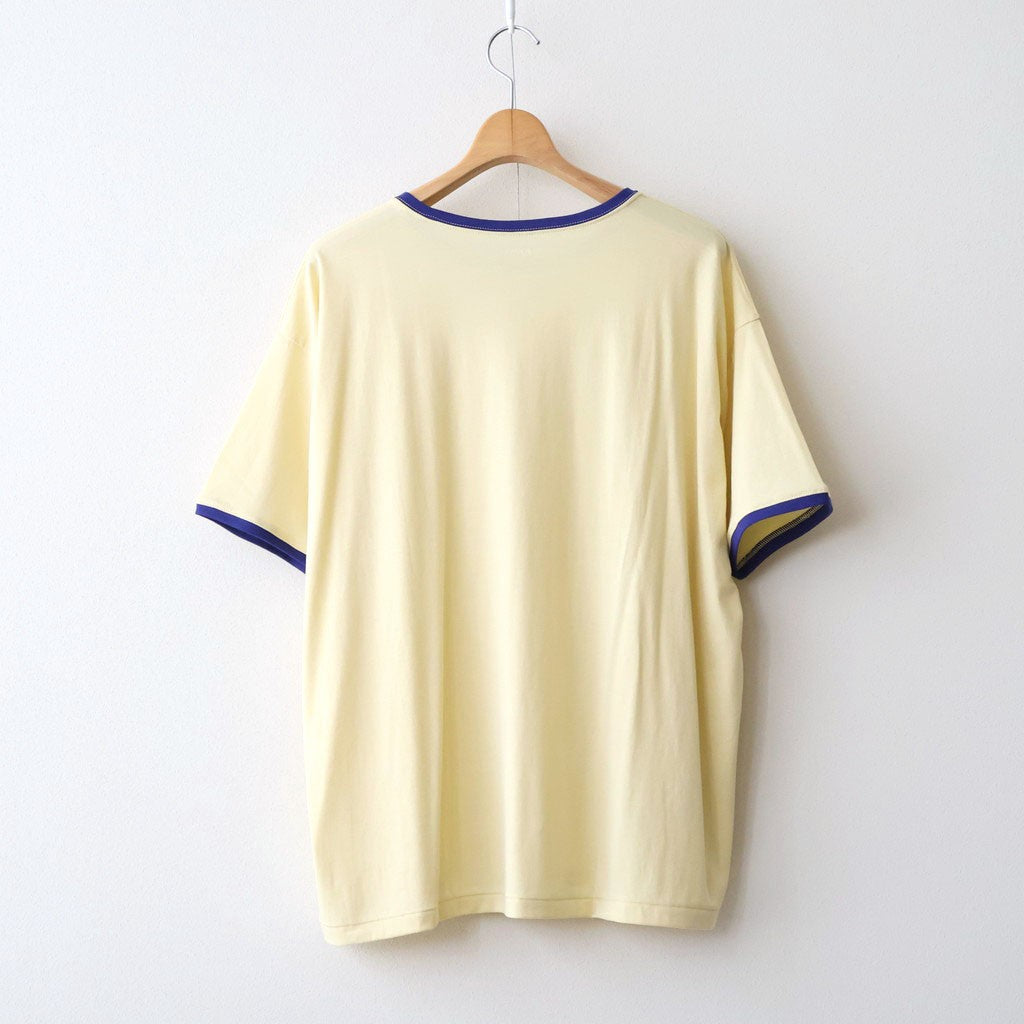 PIMA MOKLODI RINGER TEE #YELLOW × BLUE [26S-BIS-CS61]