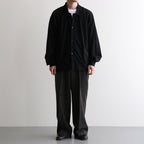 FLAT FRONT WIDE TROUSERS #DARK SAGE [A26C07PT03C]
