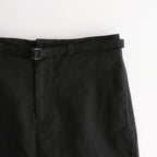 Cotton Serge Belted Skirt #InkBlack [BHSW25F7]