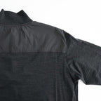 Light Merino Wool Half Zip Sweater #Charcoal Grey [6061-1202]