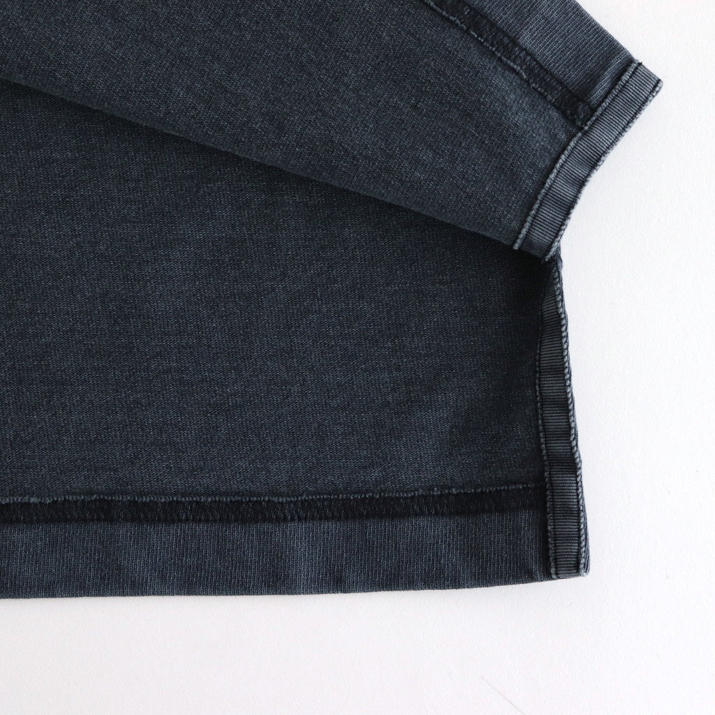 OPEN END COTTON PIGMENT DYE HENRY NECK P/O #120 NAVY [17052 66024]